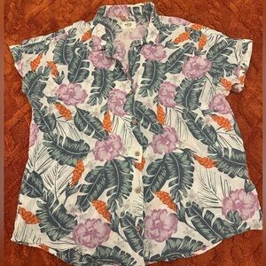 Marine Layer Tropical Print Shirt 🌴🌺